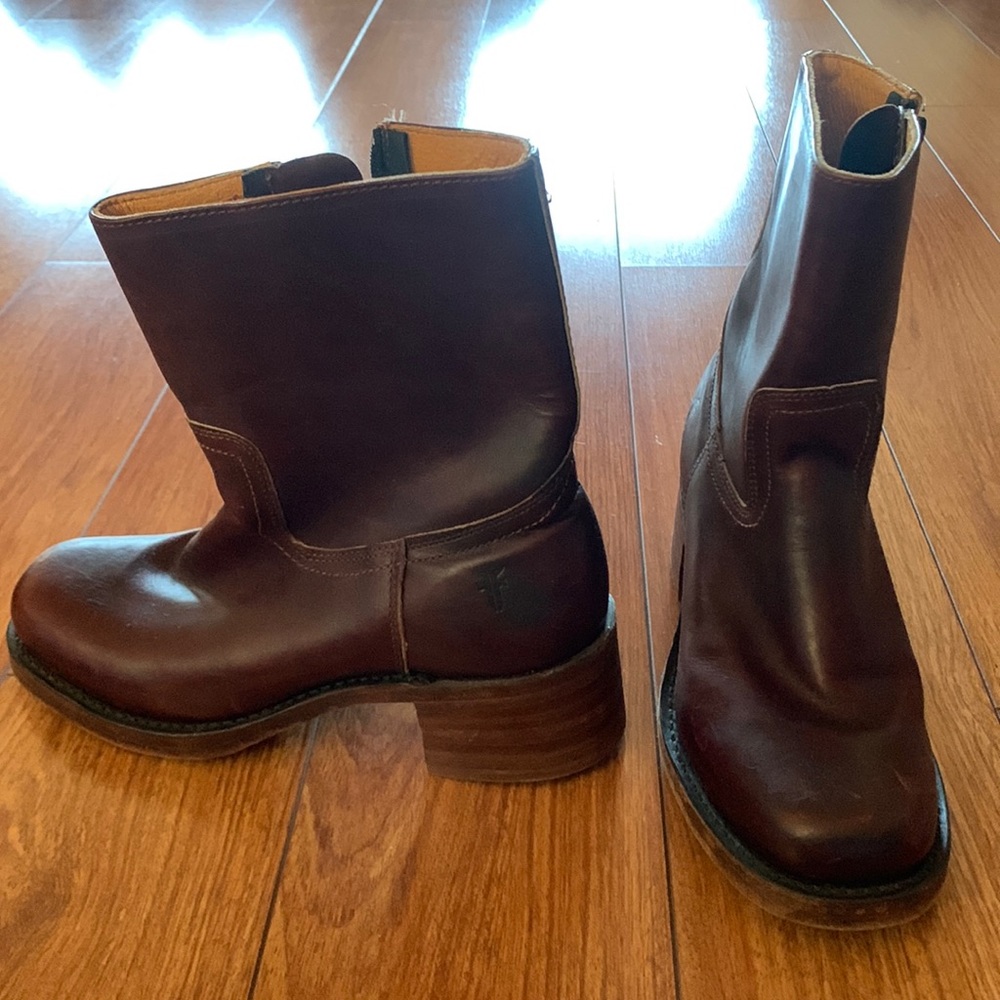 Brown Frye boots . Used.